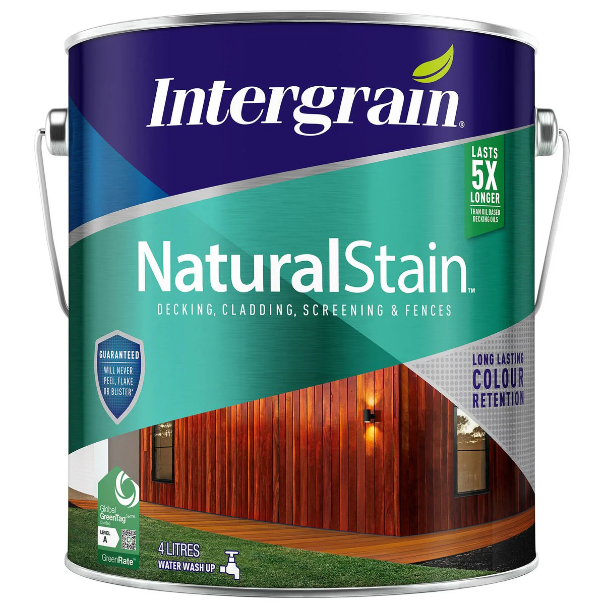 Intergrain NaturalStain Timber Stain 4L - Redwood - Water Based