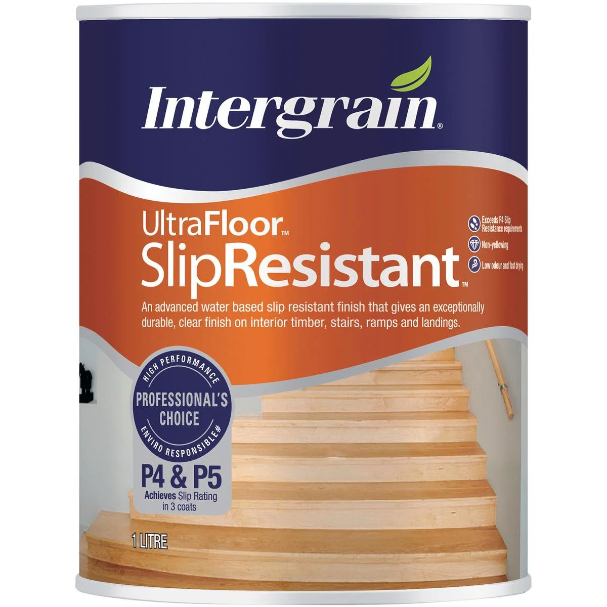 Intergrain Slip Resistant Ultrafloor - 1L - Clear - Water-Based - Fast-Drying