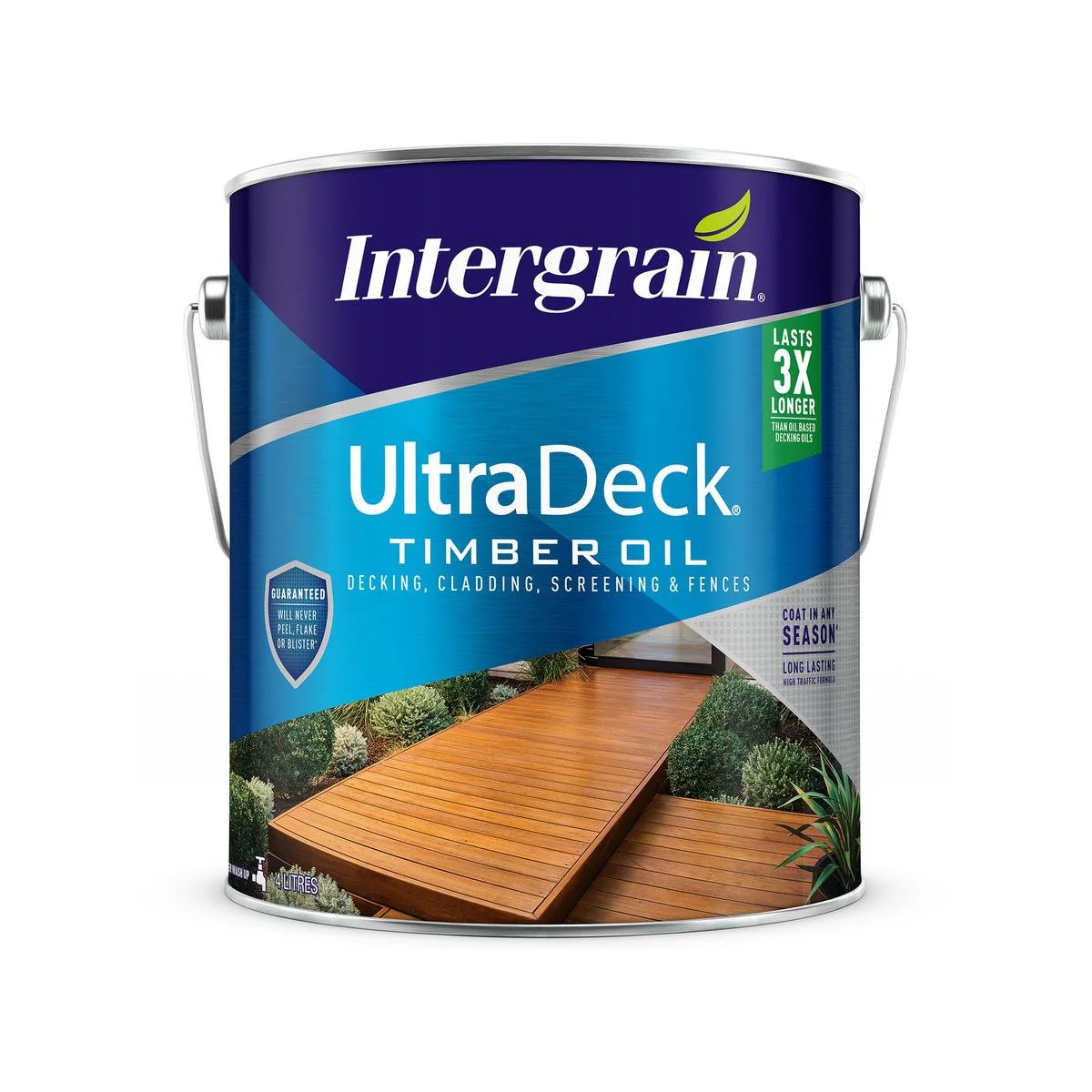 Intergrain Timber Decking Oil - 4L - Natural - Water Based - High Traffic