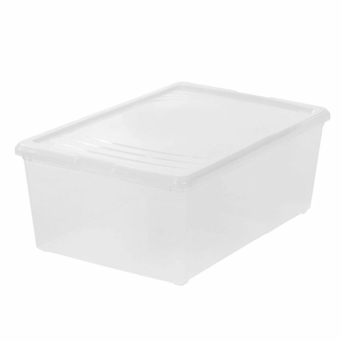 Iris Stackable Storage Box 11 Litre Capacity 8 Pack Clear Plastic - Image 2