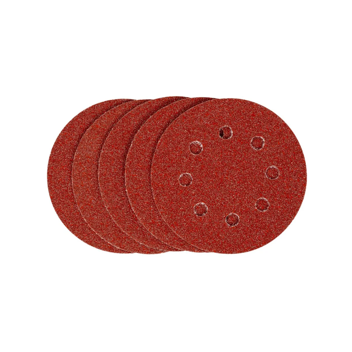 Irwin 115mm Quick Fit Random Orbital Sanding Discs 120 Grit 5 Pack - Aluminium Oxide - Image 2