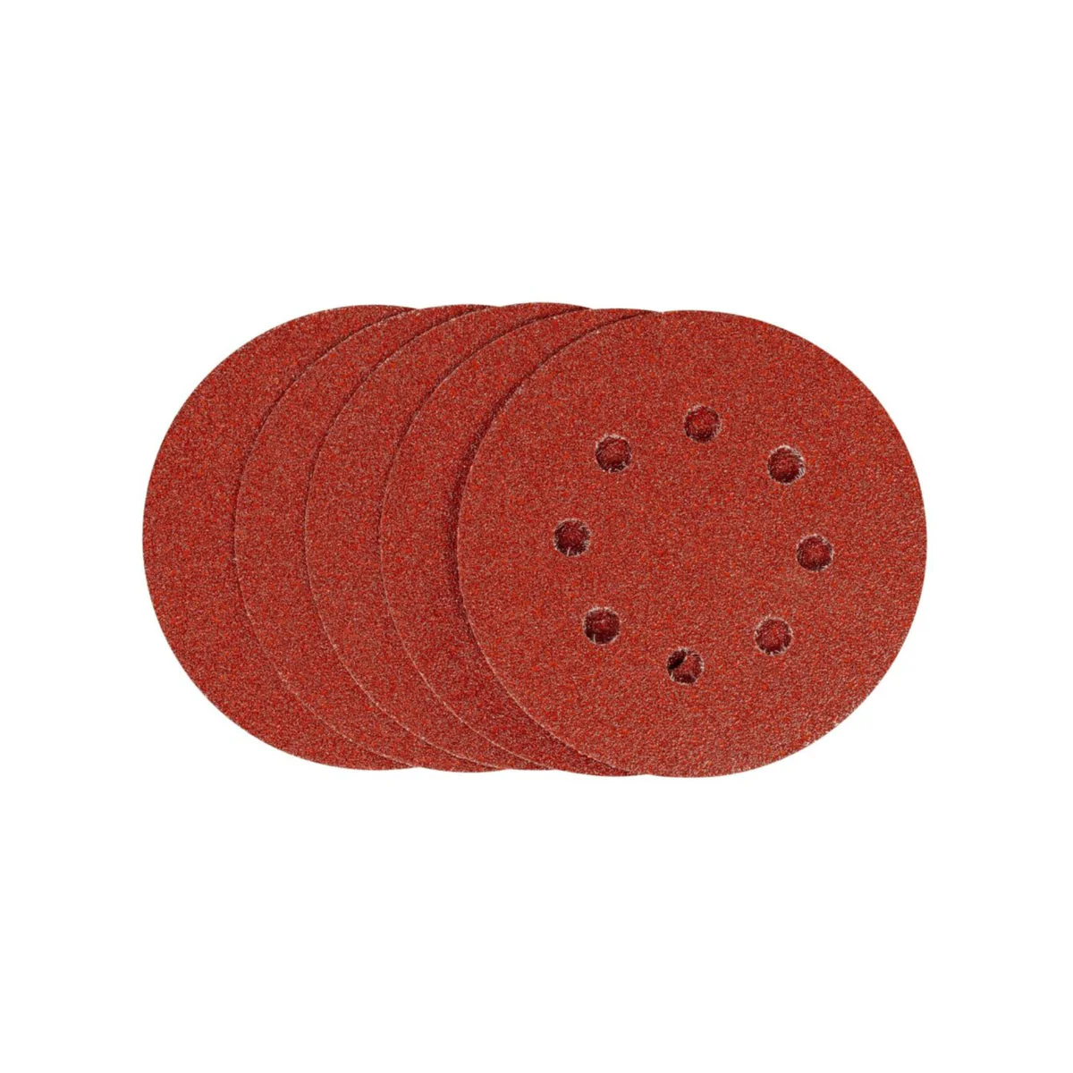 Irwin 125mm Quick Fit Random Orbital Sanding Discs 5 Pack - 60 Grit - Aluminium Oxide - Image 2