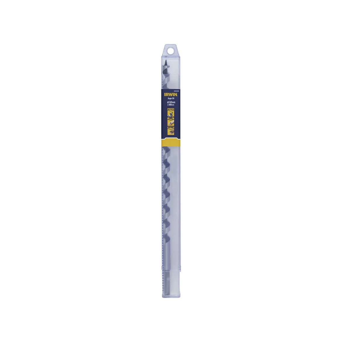 Irwin Auger Bit - 12 x 380mm - Durable Hardened Steel - Self-Pulling Thread - Image 2
