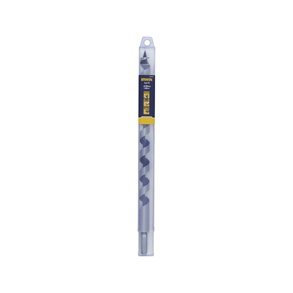 Irwin Auger Bit 19 x 380mm - Durable Hardened Steel - Self-Pulling Thread - Image 2