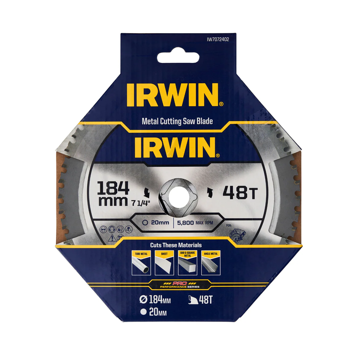 Irwin Circular Saw Blade Marathon Pro 184mm 48t - Tungsten Carbide - Durable - Image 2