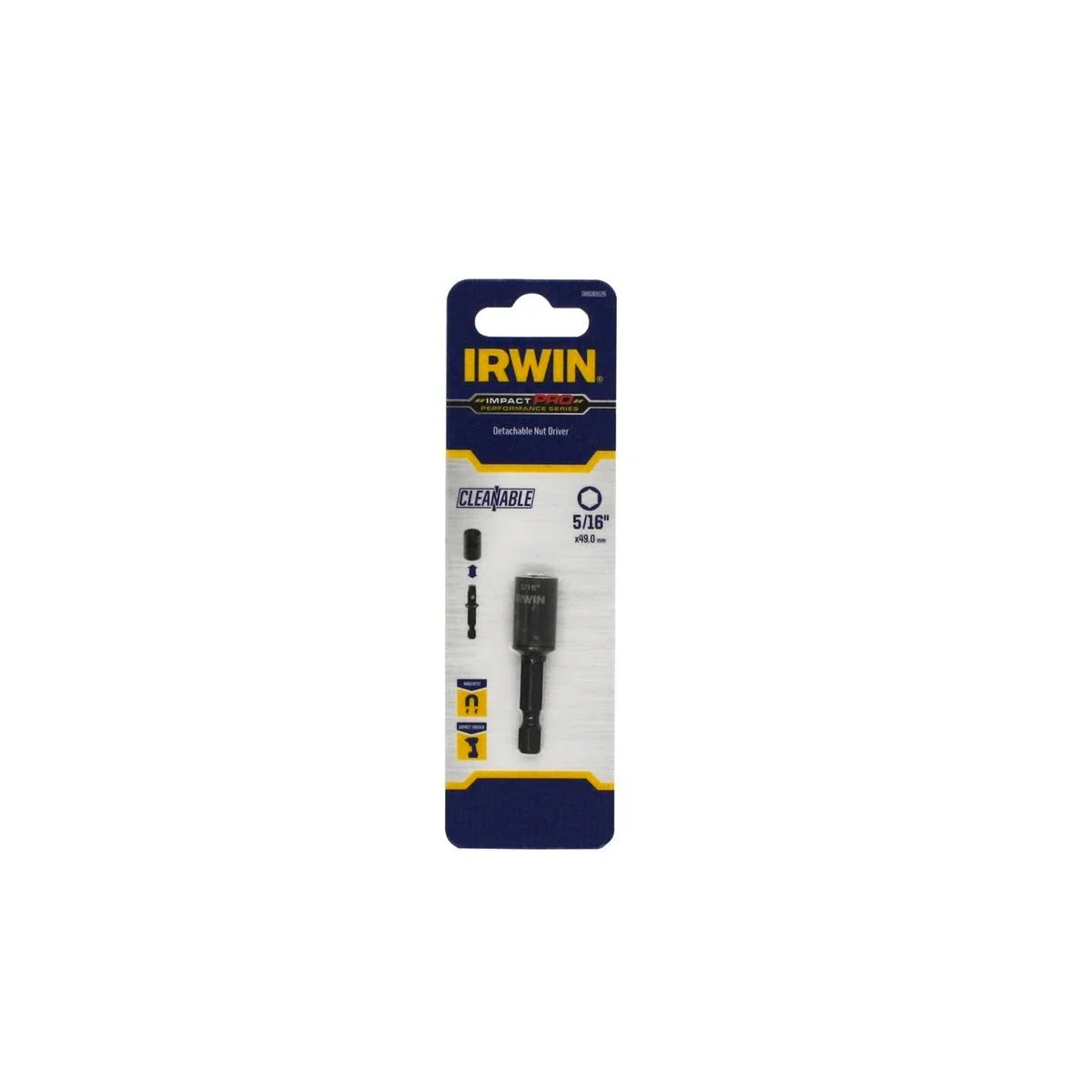 Irwin Detachable Nutsetter - 5/16" - Black - Impact Driver Use