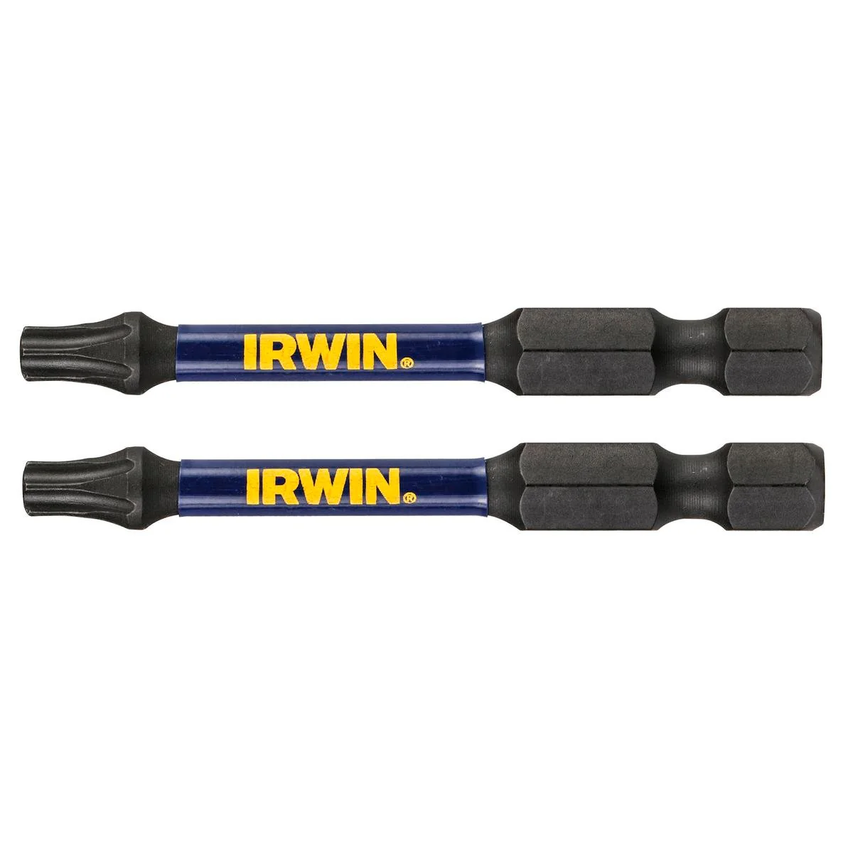 Irwin Impact Bits - 57mm T25 - Magnetised - High Strength - 2 Pack