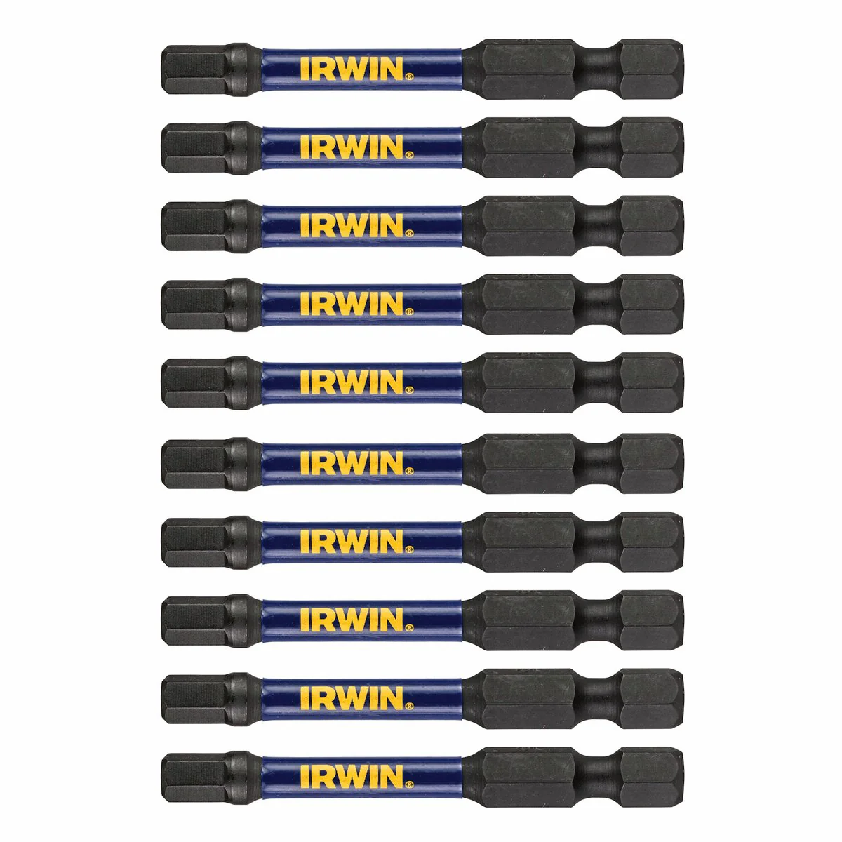 Irwin Impact Pro Performance Hex Bit - 57mm - 10 Pack - Magnetised Tips - Image 2