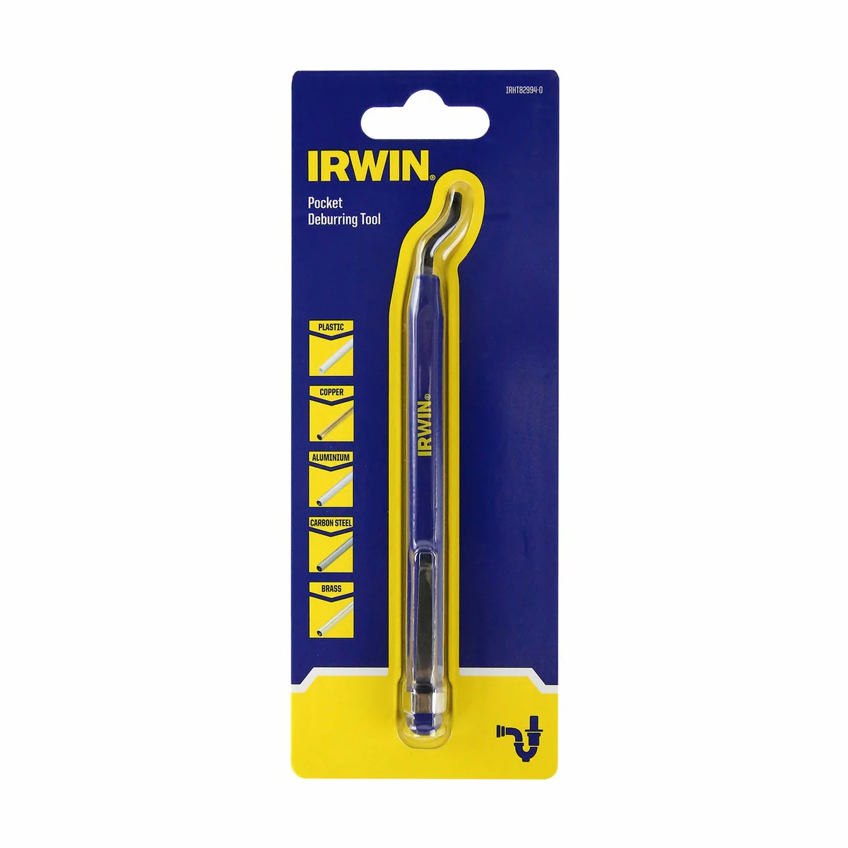 Irwin Pocket Deburring Tool - 20mm x 216mm - Aluminium Handle - Image 2