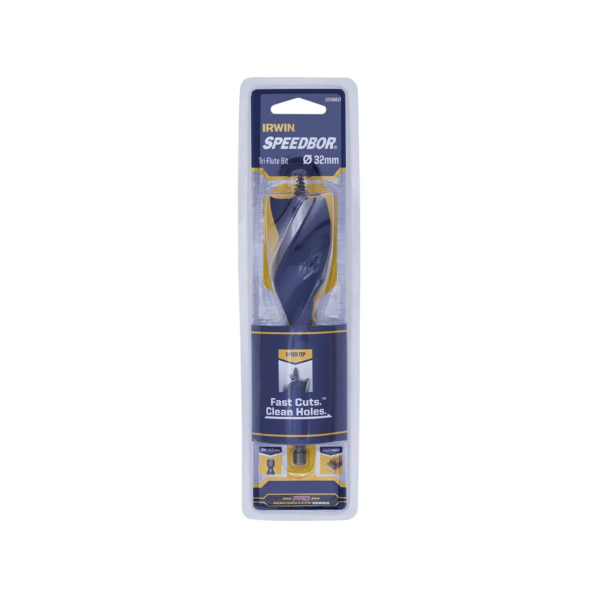 Irwin Speedbor Max Auger Bit - 32mm - Steel - Tri-Flute Design - Image 2