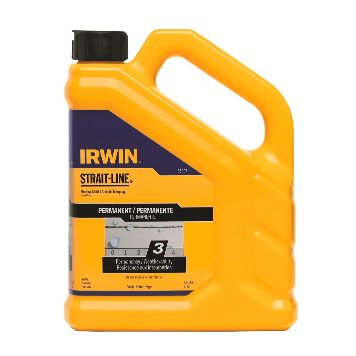 Irwin Strait-Line Marking Chalk - 1.1kg - Permanent - Black