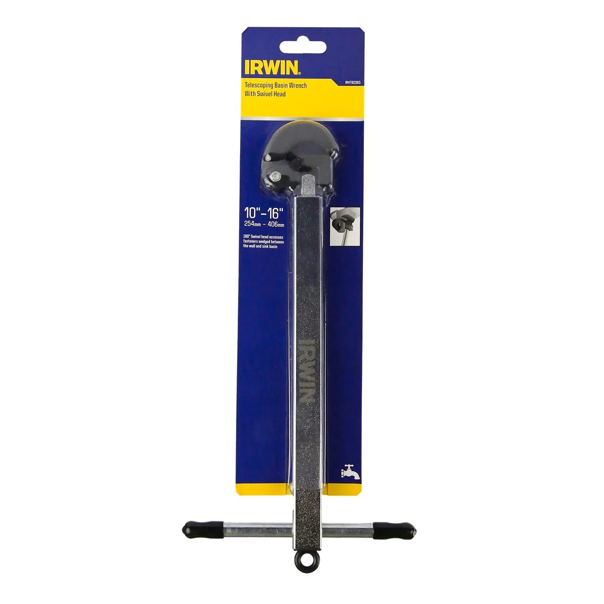 Irwin Telescopic Basin Wrench - 406mm (16 inches) - Plumbing Tool - Image 2