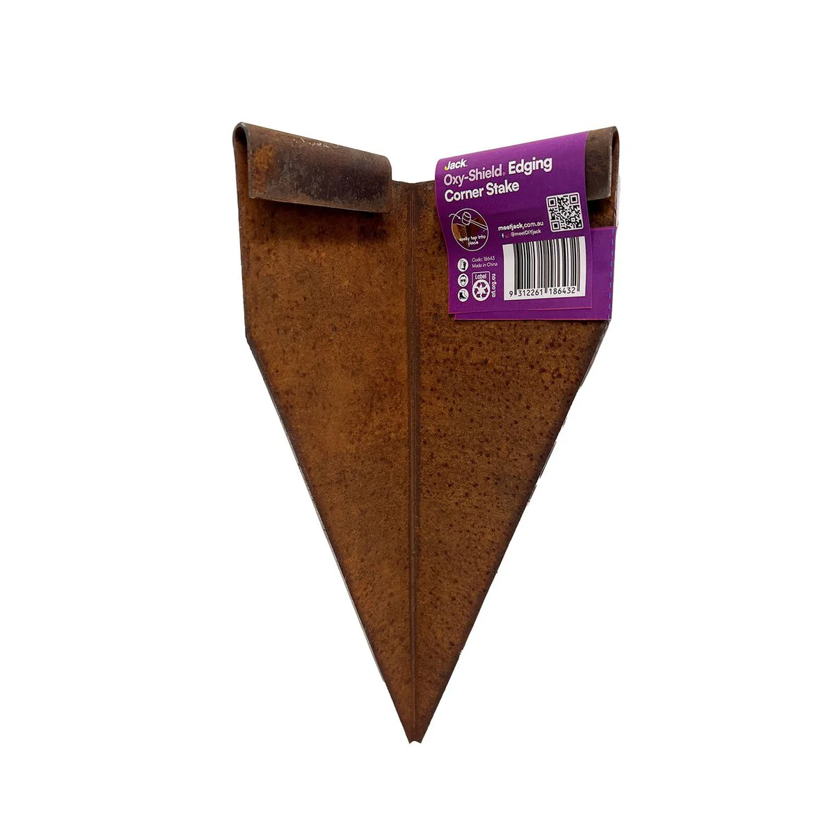Jack 300mm Oxy Shield Edging Corner Stake - Durable Steel - Sharp Corners - Image 2