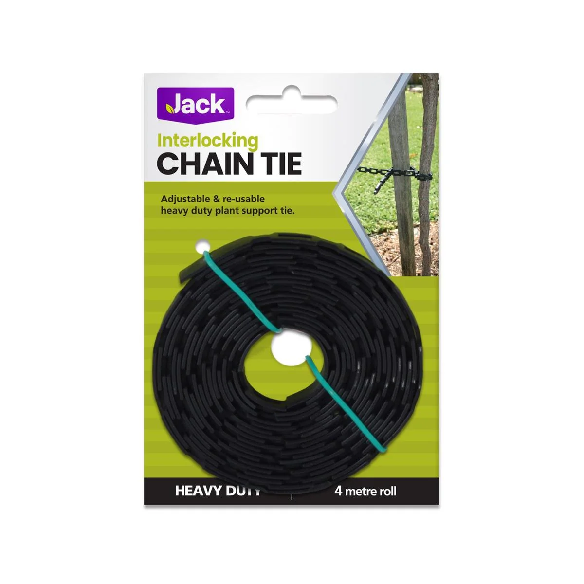 Jack Heavy Duty Chain Plant Tie 4m Plastic Adjustable Support
