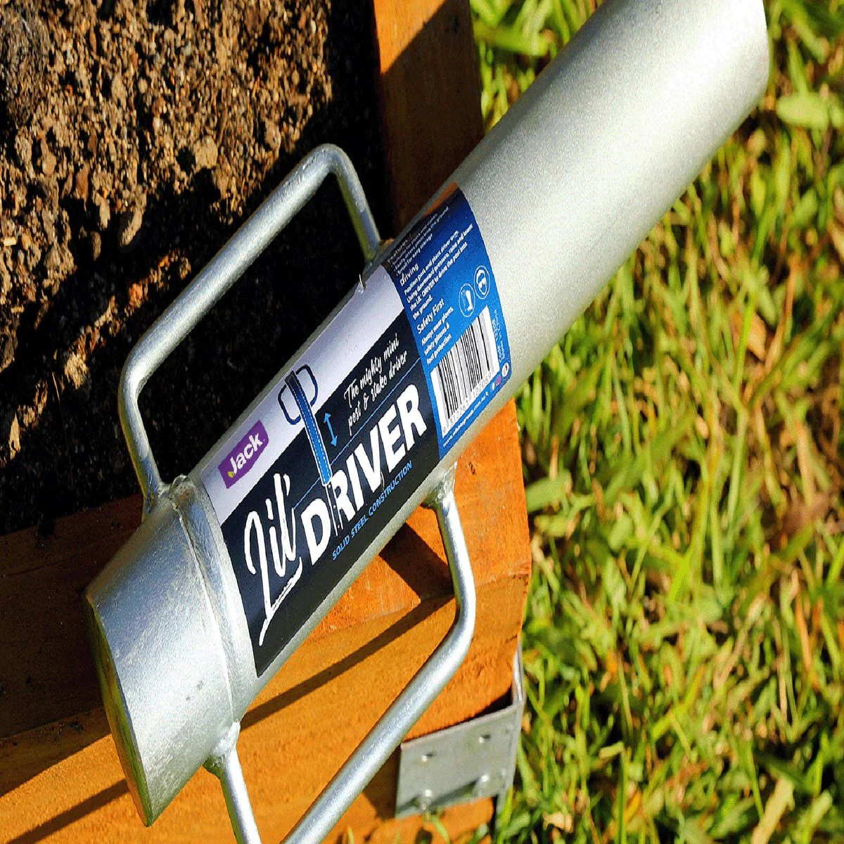 Jack Fencing Accessory Lil Driver Post and Stake - 60mm x 350mm - Steel - Image 2