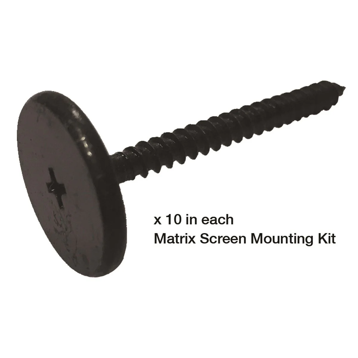 Jack Matrix Screen Mounting Kit - 10 Pack - Steel - Charcoal Colour - Image 2