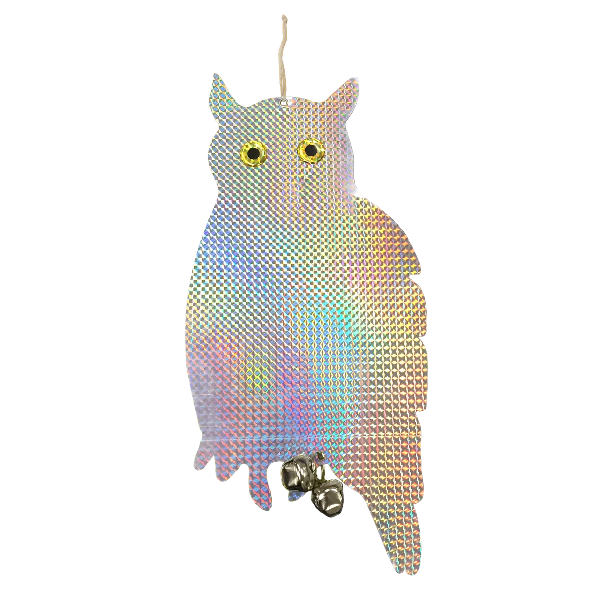 Jack Pest Control Outdoor Owl Reflector - 200mm Silver - Non-Harmful Deterrent