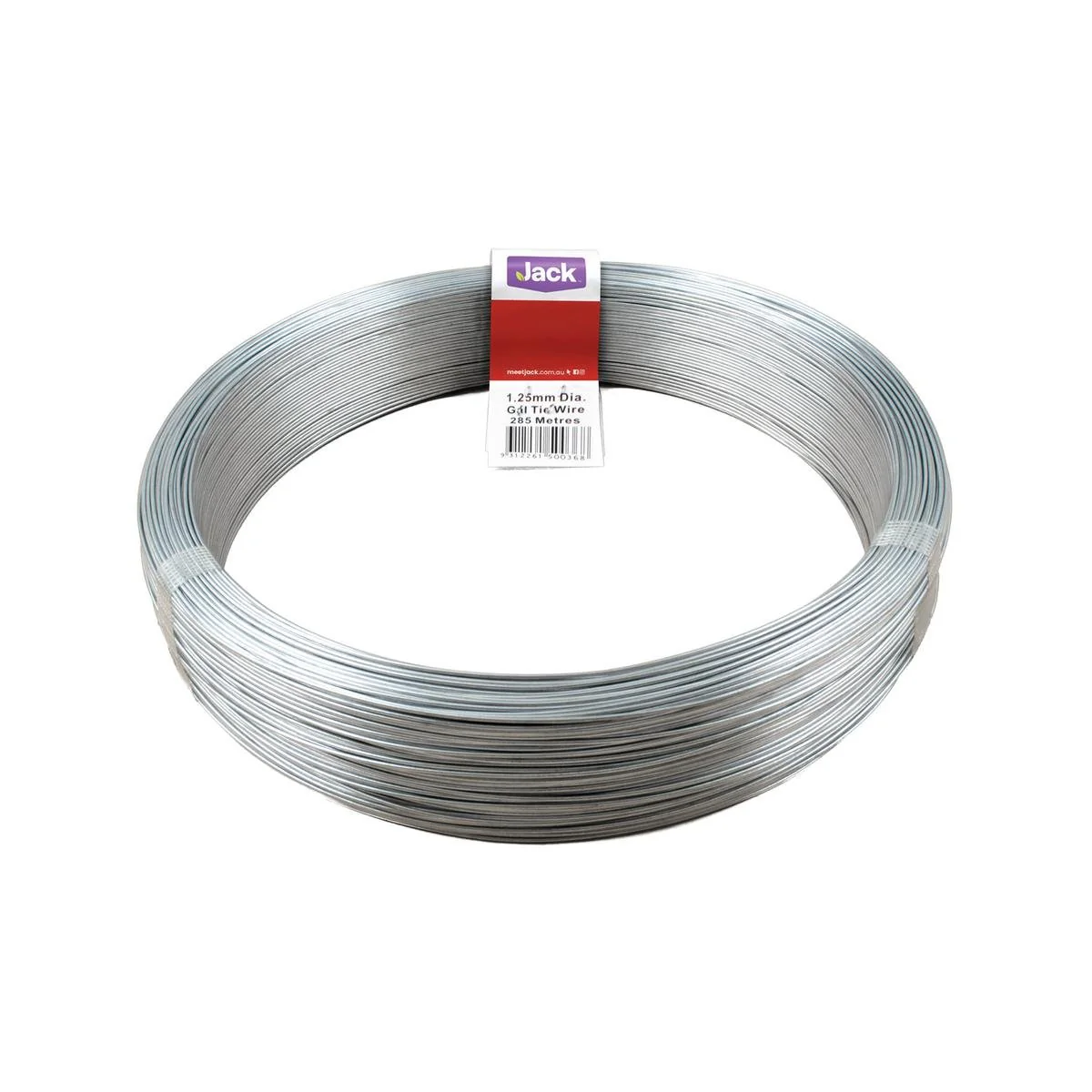 Jack Tie Wire - 1.25mm x 285m - Galvanised - Soft and Easy to Use