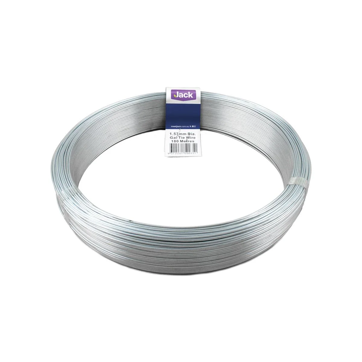 Jack Tie Wire - 1.57mm x 180m - Galvanised - Soft and Easy to Use