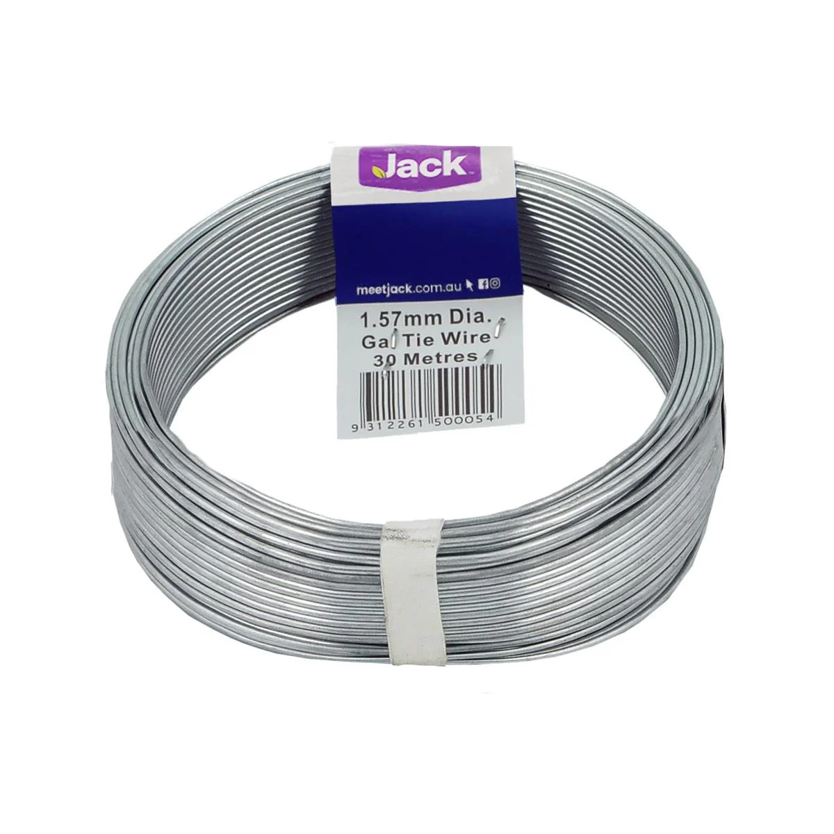 Jack Tie Wire Galvanised 1.57mm x 30m Soft Easy To Use