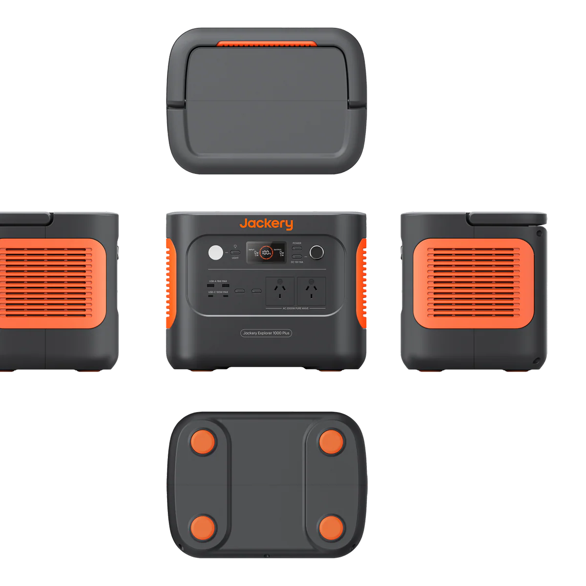 Jackery 2000w Black 1000 Plus Portable Power Station 1264Wh - Expandable Capacity - Image 3