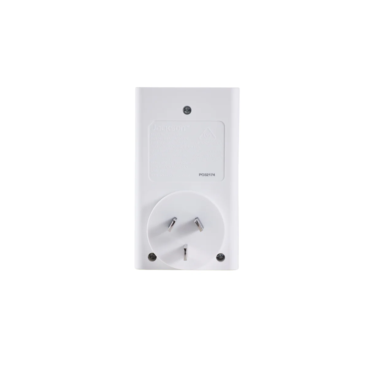 Jackson 1 Outlet Adaptor - USB 2A 2C PD20W - 85mm x 165mm x 67mm - White - Image 3