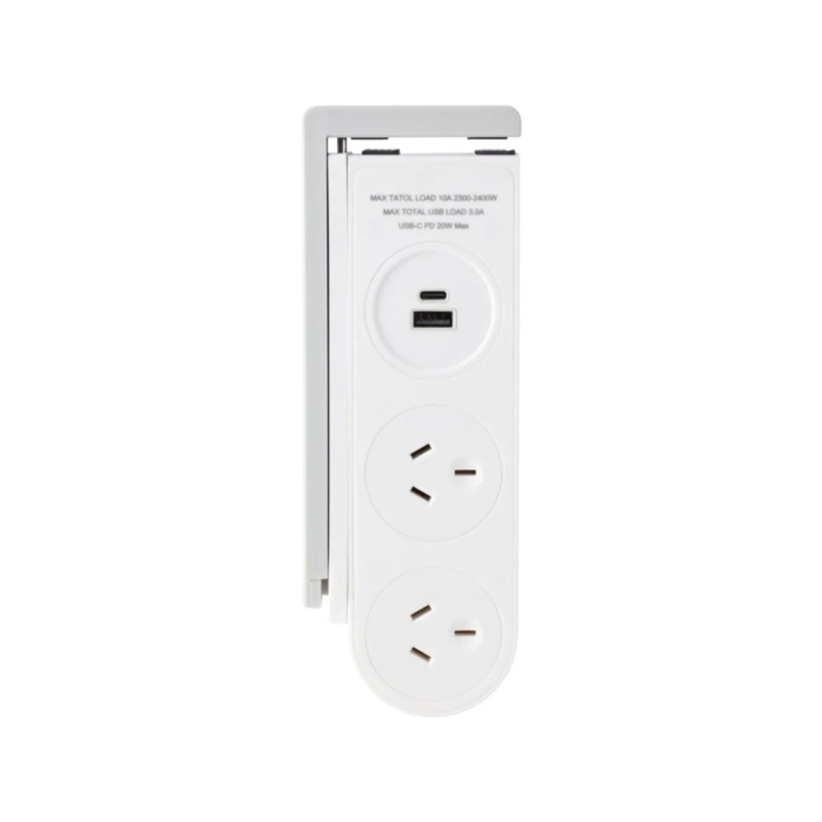 Jackson Rapid Charge USB-C Desk Clamp Powerboard - 2 Outlets - 1.5m Lead - Adjustable Clamp - Image 3