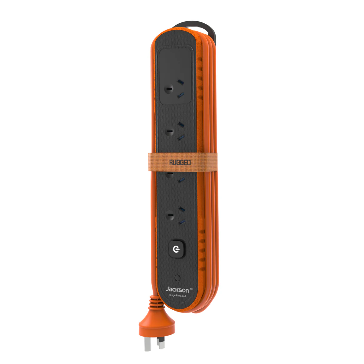 Jackson Rugged Plus 4 Outlet Powerboard 2m - Black - Surge Protection - Image 2