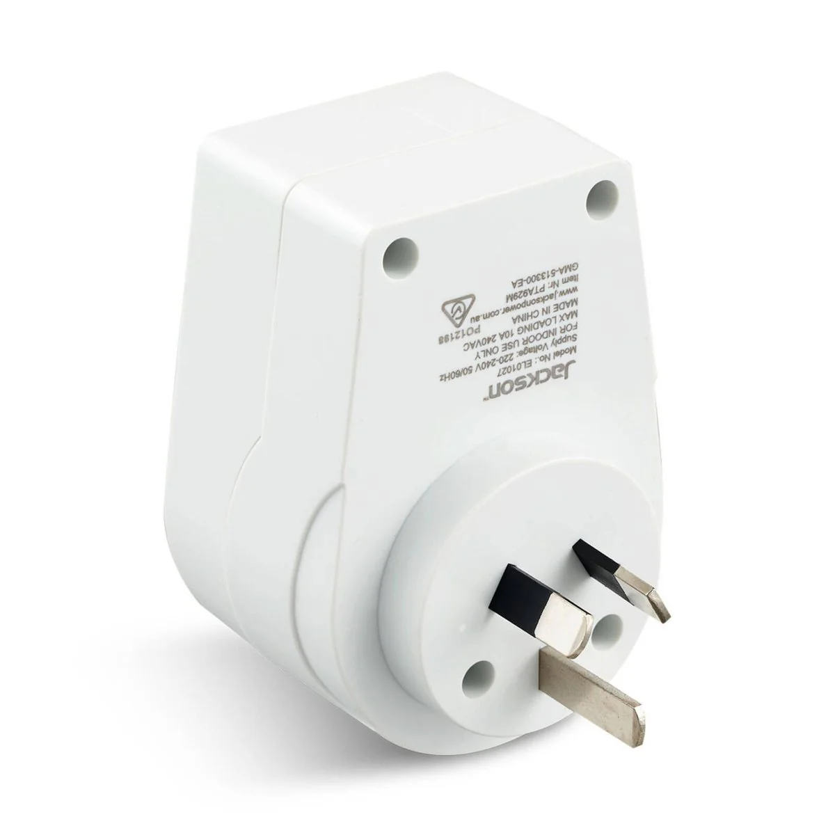 Jackson Travel Adaptor - Inbound for Europe USA - Compact 55mm x 80mm - Image 3