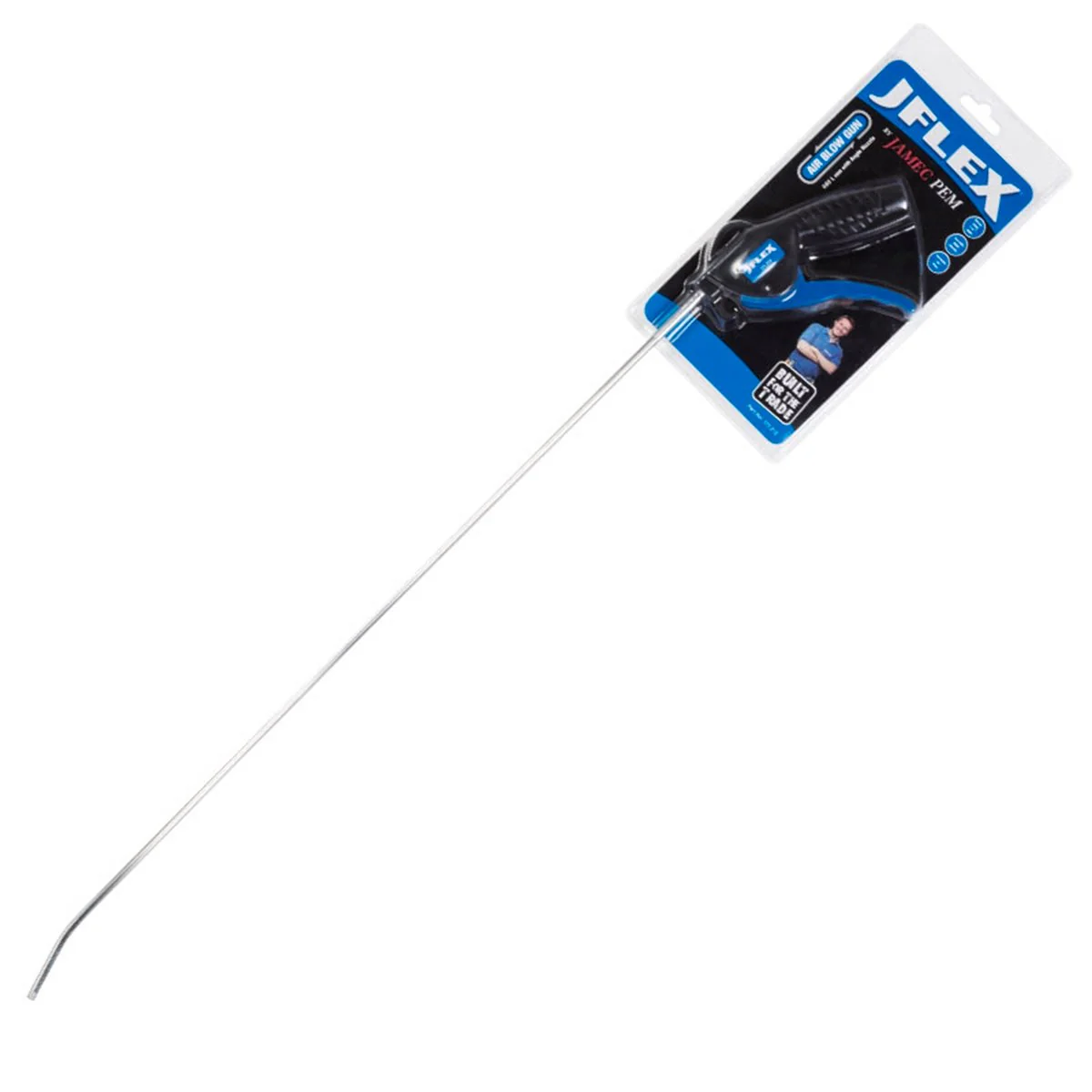 Jamec Pem Air Blow Gun - 600mm Angle Nozzle - ABS Plastic - Durable