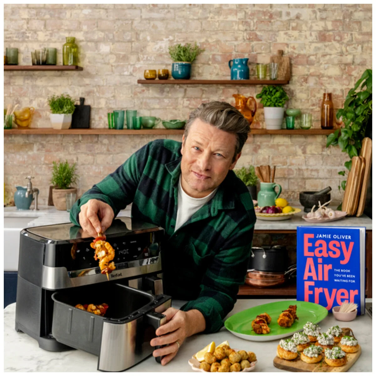 Tefal Jamie Oliver Dual Drawer Air Fryer EY905J 8.3L Stainless Steel - Image 9
