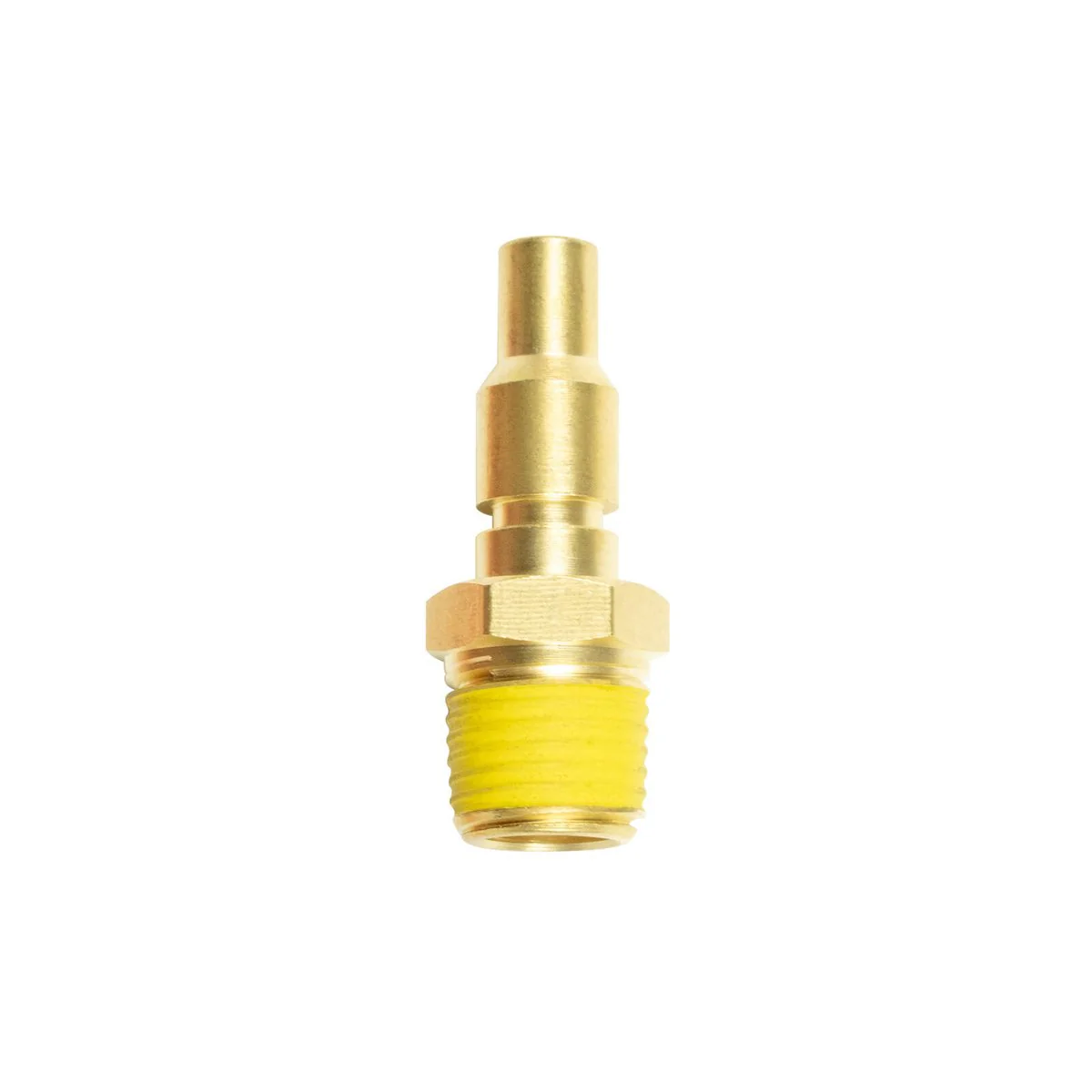 Jflex 1/4 BSP Male Adaptor - Brass - Suits Jamec Twin Button - 14mm