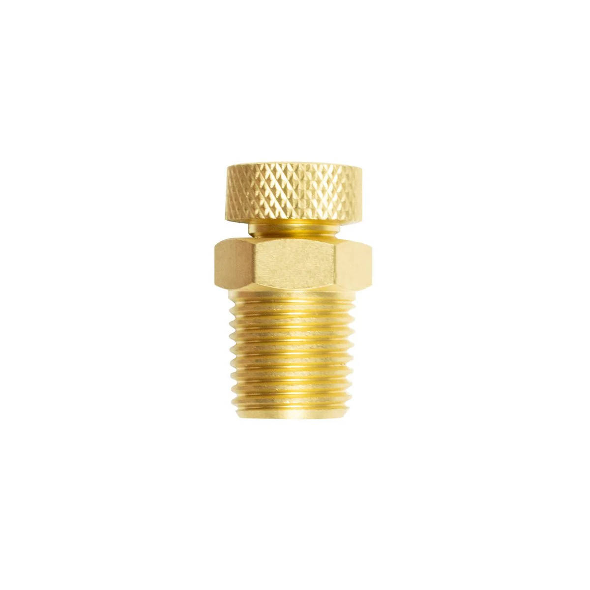Jflex 1/4" Drain Cock Compressor - Solid Brass - Tool-Free Operation - 15mm x 28mm