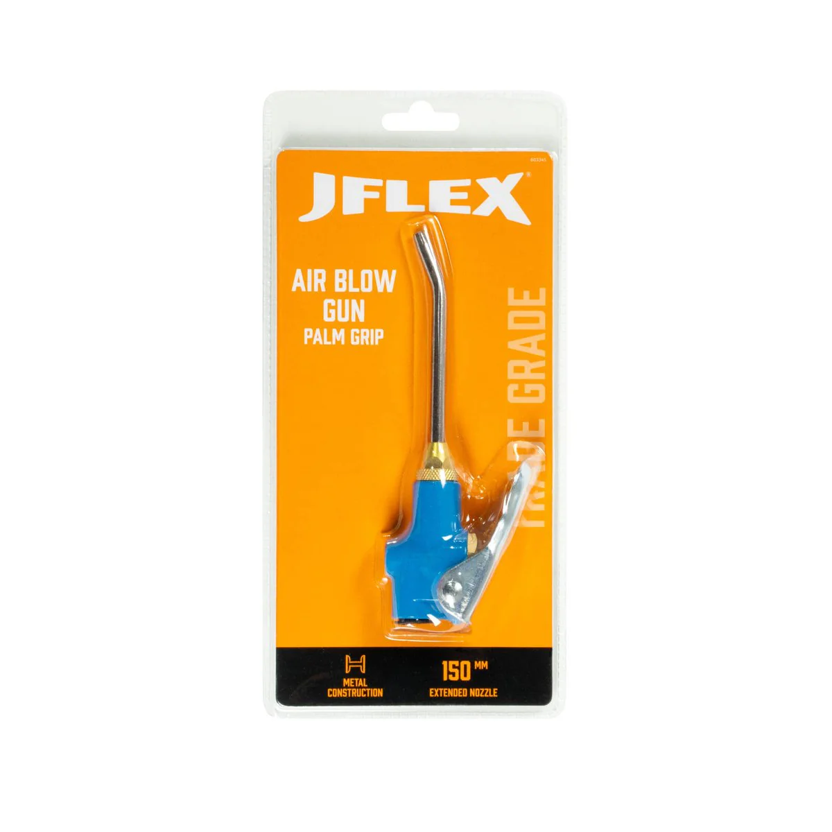 Jflex Air Blow Gun Palm Grip - 150mm Nozzle - All-Metal Construction - Precision Control - Image 2