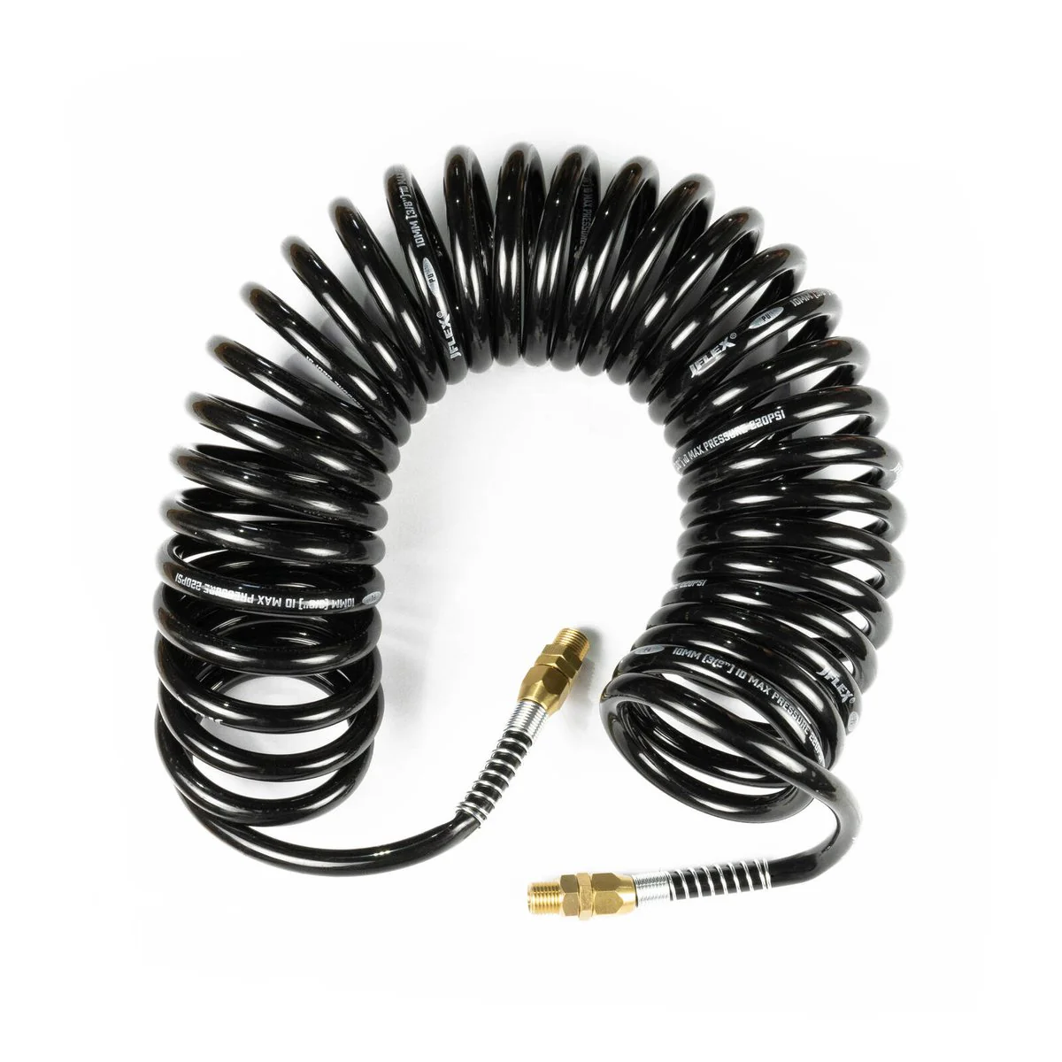 Jflex Polyurethane Recoil Hose 10mm x 7.5m - Durable All-Weather Flexibility