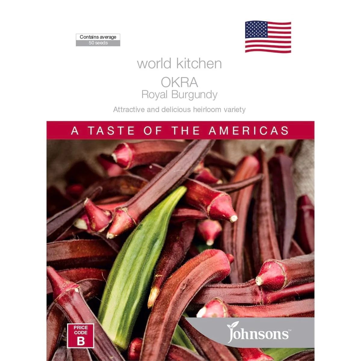 Johnsons Okra Seeds - 1m - Seeds - Tolerates Cooler Conditions