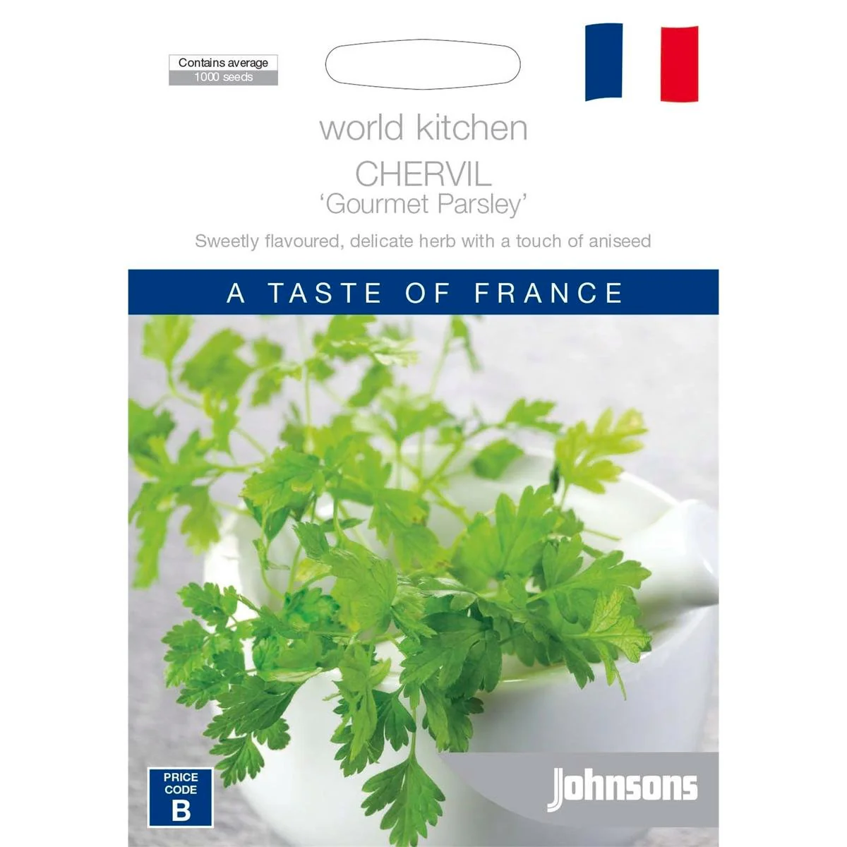 Johnsons World Kitchen Chervil Seeds - 95mm - Annual Herb - Intense Flavor