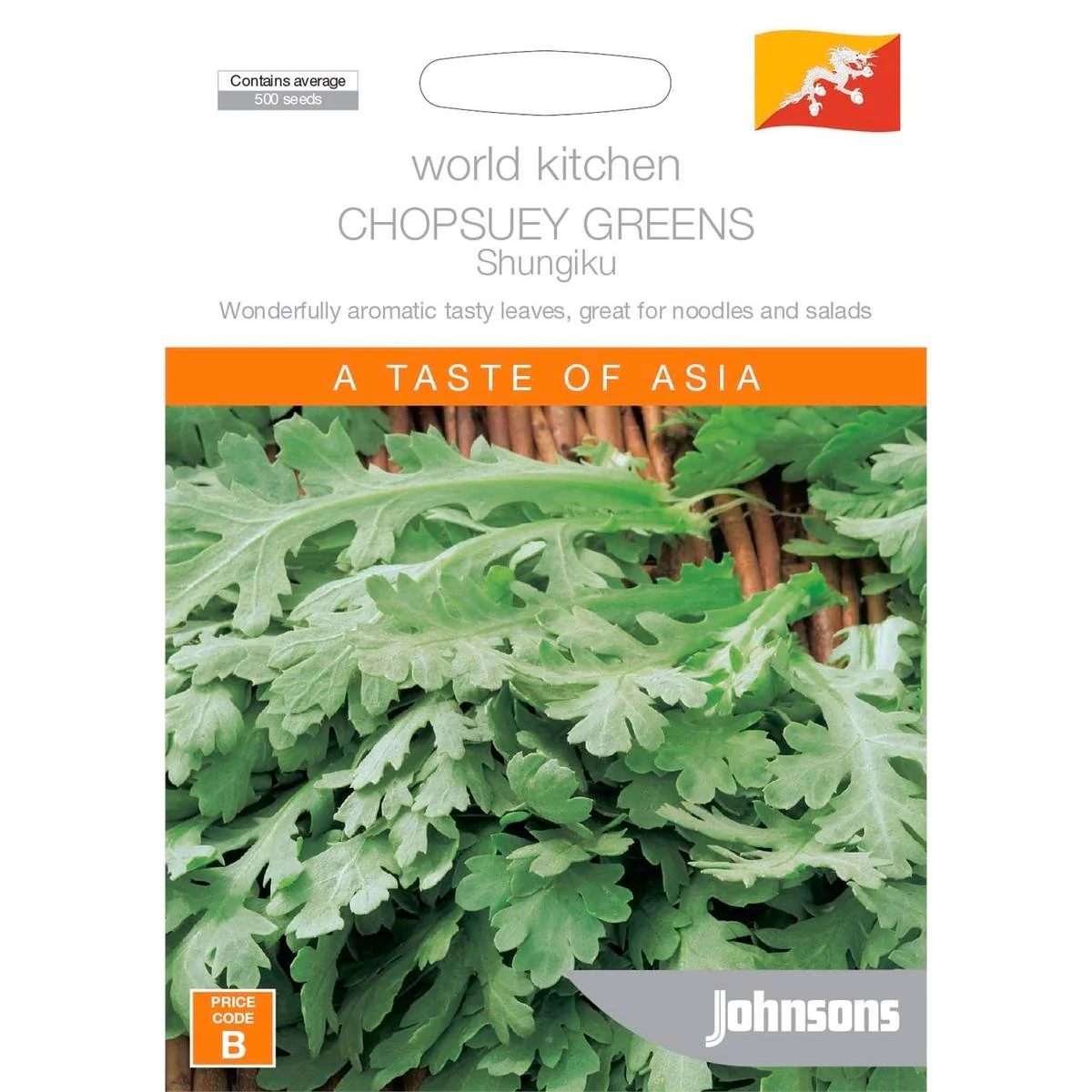 Johnsons World Kitchen Chopsuey Greens - 95mm - Seeds - Edible Plant
