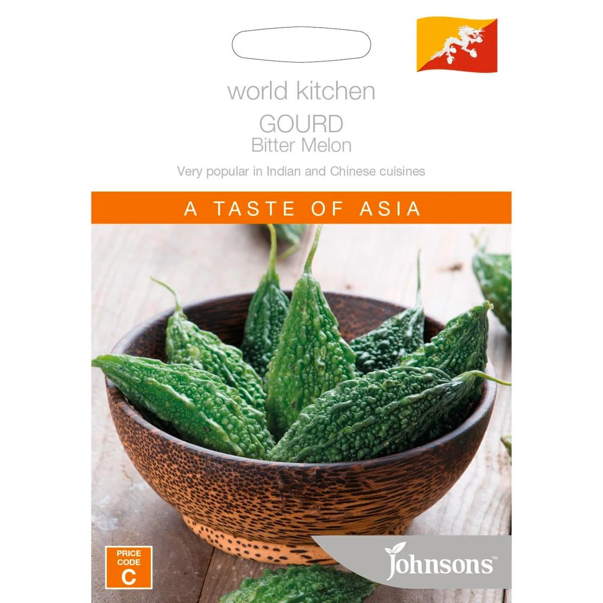 Johnsons World Kitchen Gourd Bitter Melon Seeds - 95mm - Seed - Asian Cuisine