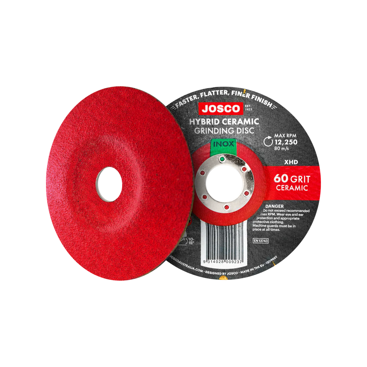 Josco 125mm Hybrid Ceramic Grinding Disc - 60g - Precision Grinding Tool - Image 2