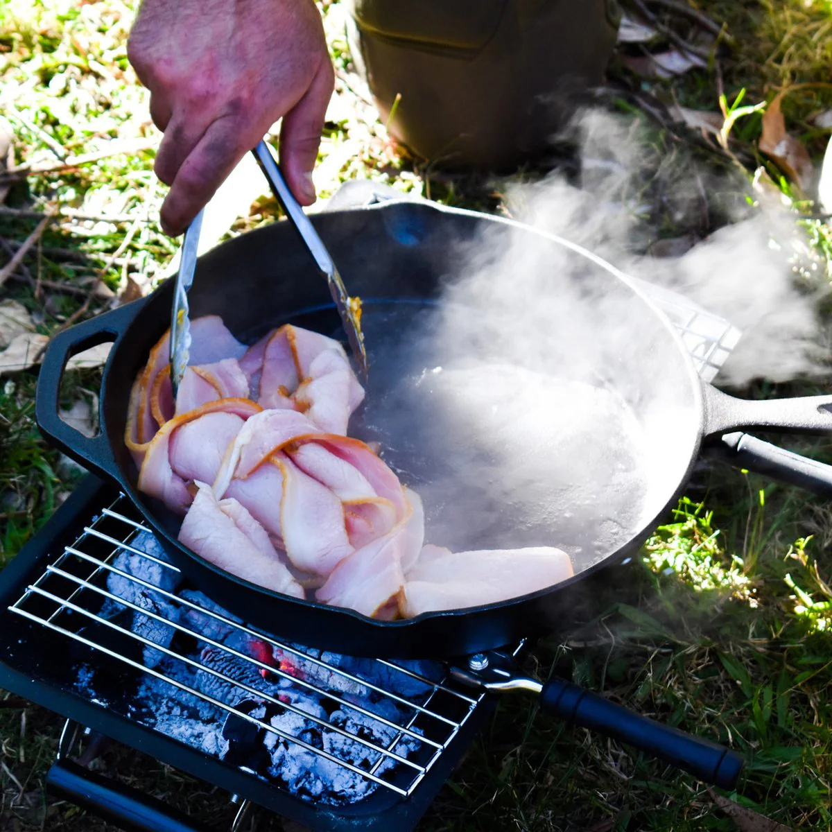 Jumbuck Large Cast Iron Skillet - 2.5L - Durable - Versatile Cooking Tool - Image 4