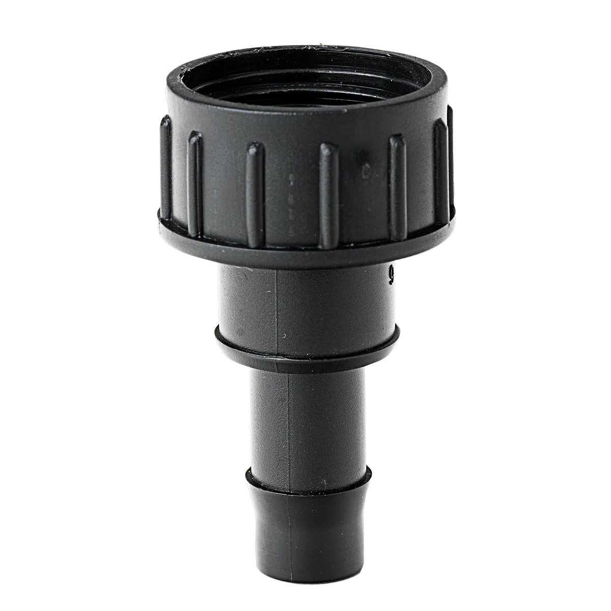 K Rain 20mm Tap Adaptor with 13mm Barb - Black - 90mm x 30mm x 120mm