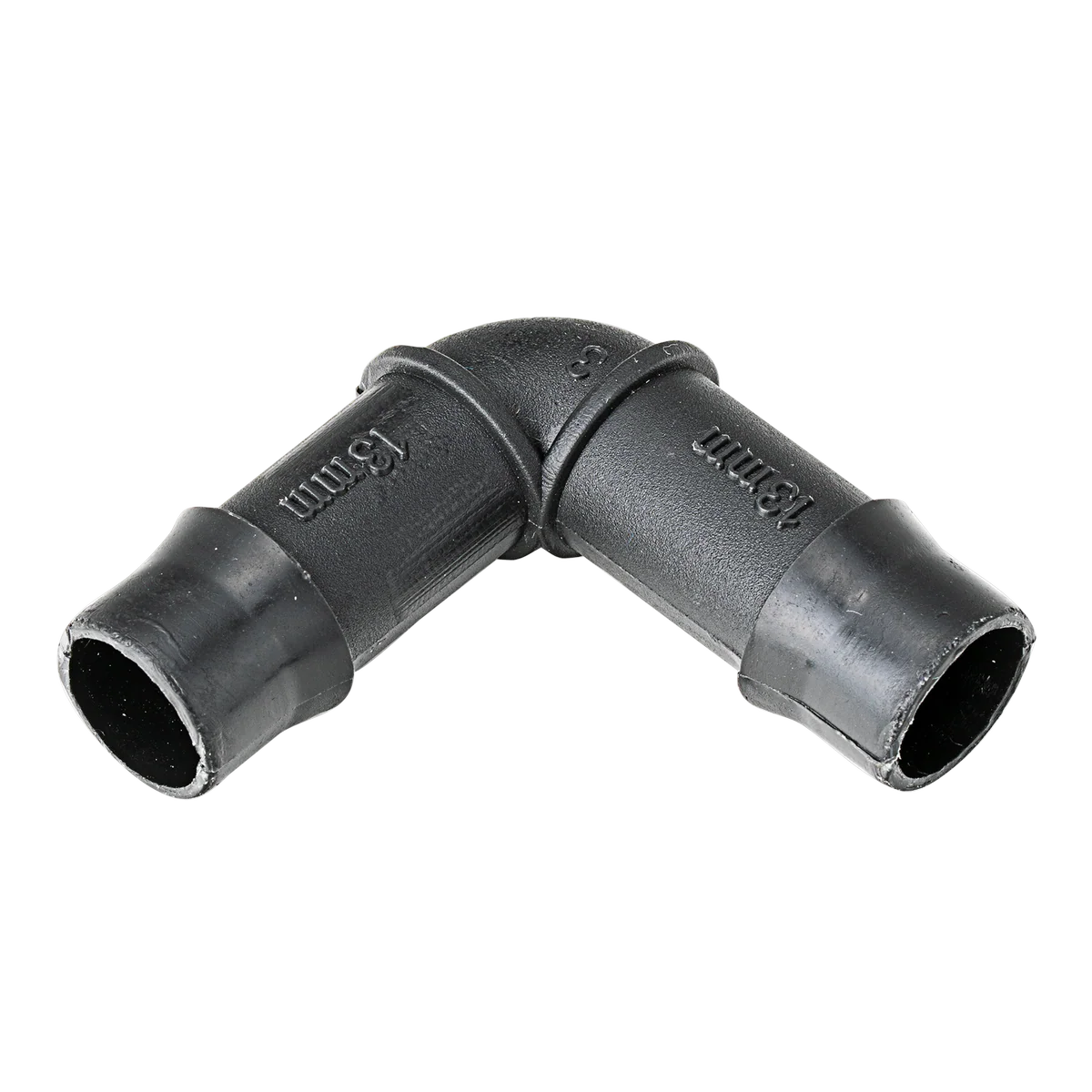 K Rain 13mm Barbed Elbow - 10 Pack - Black - Irrigation Connector