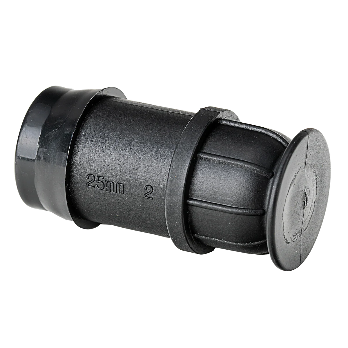 K Rain 25mm Barbed End Plug 5 Pack - Black - Polypropylene - KP25