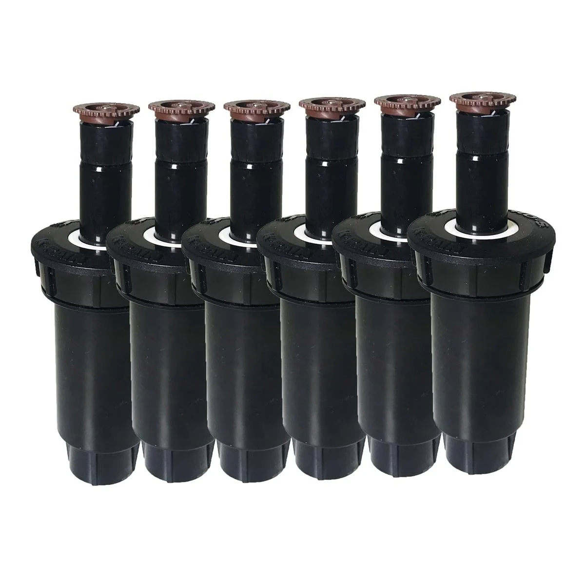 K Rain Pro S 50mm Sprinkler Trade Pack - 6 Pack - Adjustable Nozzles - Black
