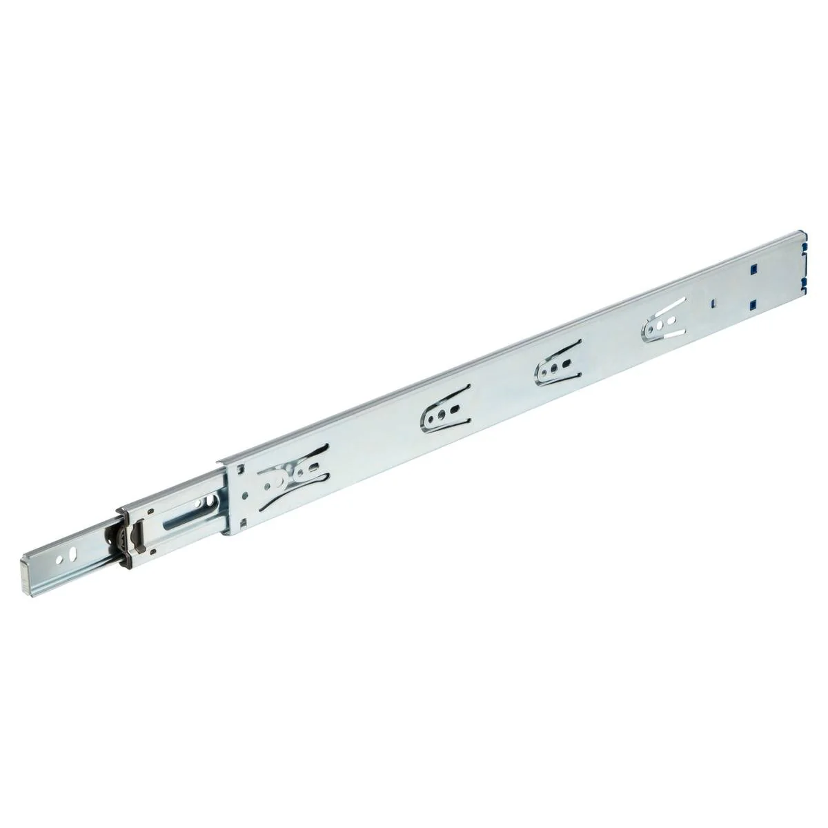 Kaboodle Hettich Push to Open Drawer Runner - 1 Set Steel Chrome Plated