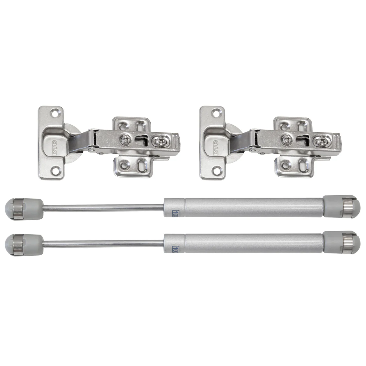 Kaboodle Slimline Cabinet Hinge Pack - 136mm - Nickel Plated - Adjustable