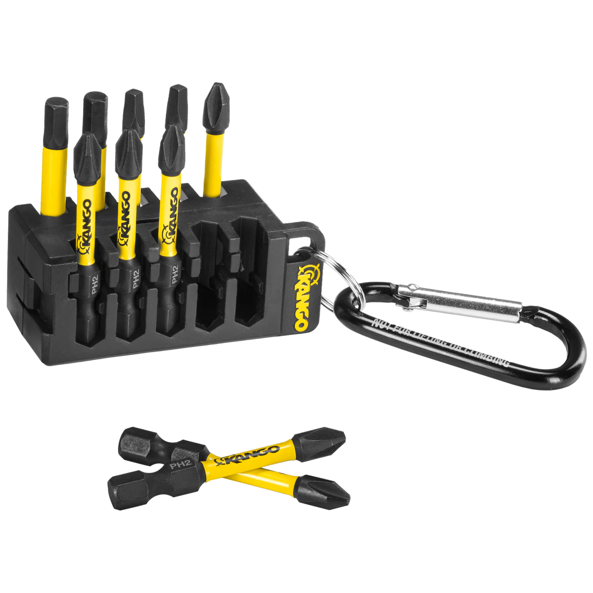 Kango 10 Piece Impact Driver Bit Set - 50mm - HyperTorque - Bit Holder - Image 2