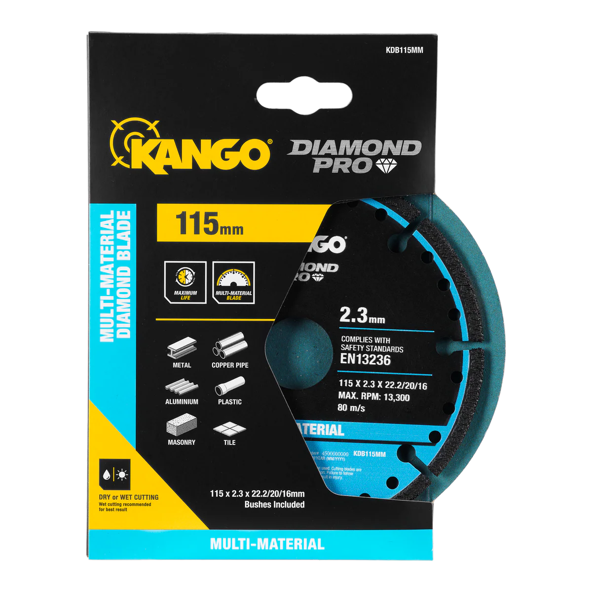 Kango 115mm Multi Material Diamond Blade - High Efficiency Cutting Tool