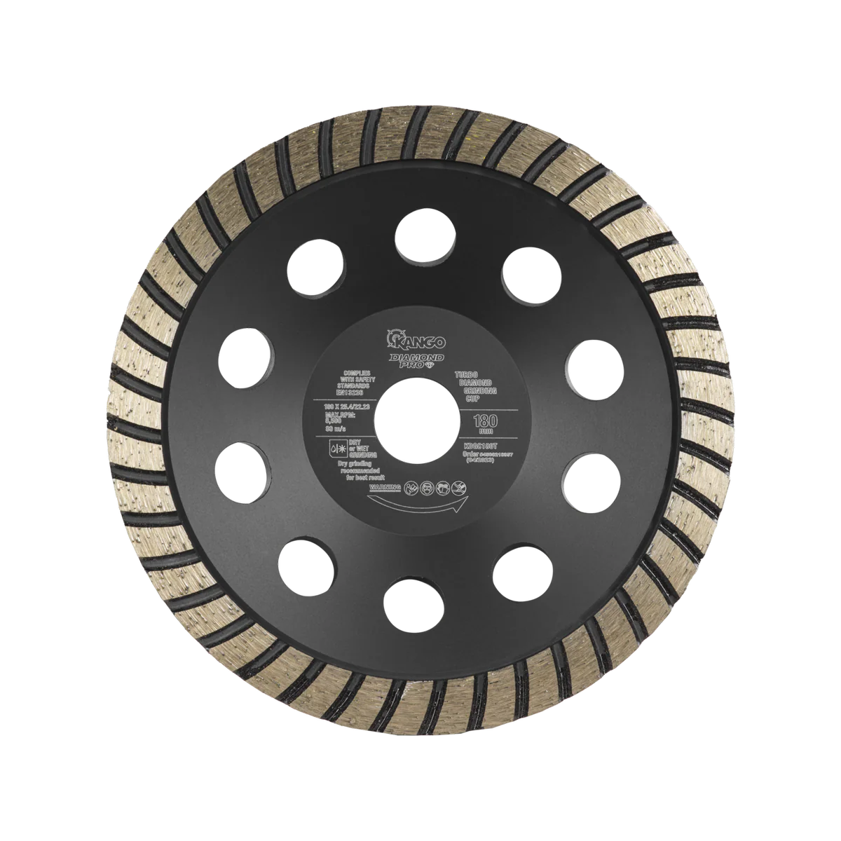 Kango 180mm Turbo Diamond Grinding Cup - Durable - Smooth Finish